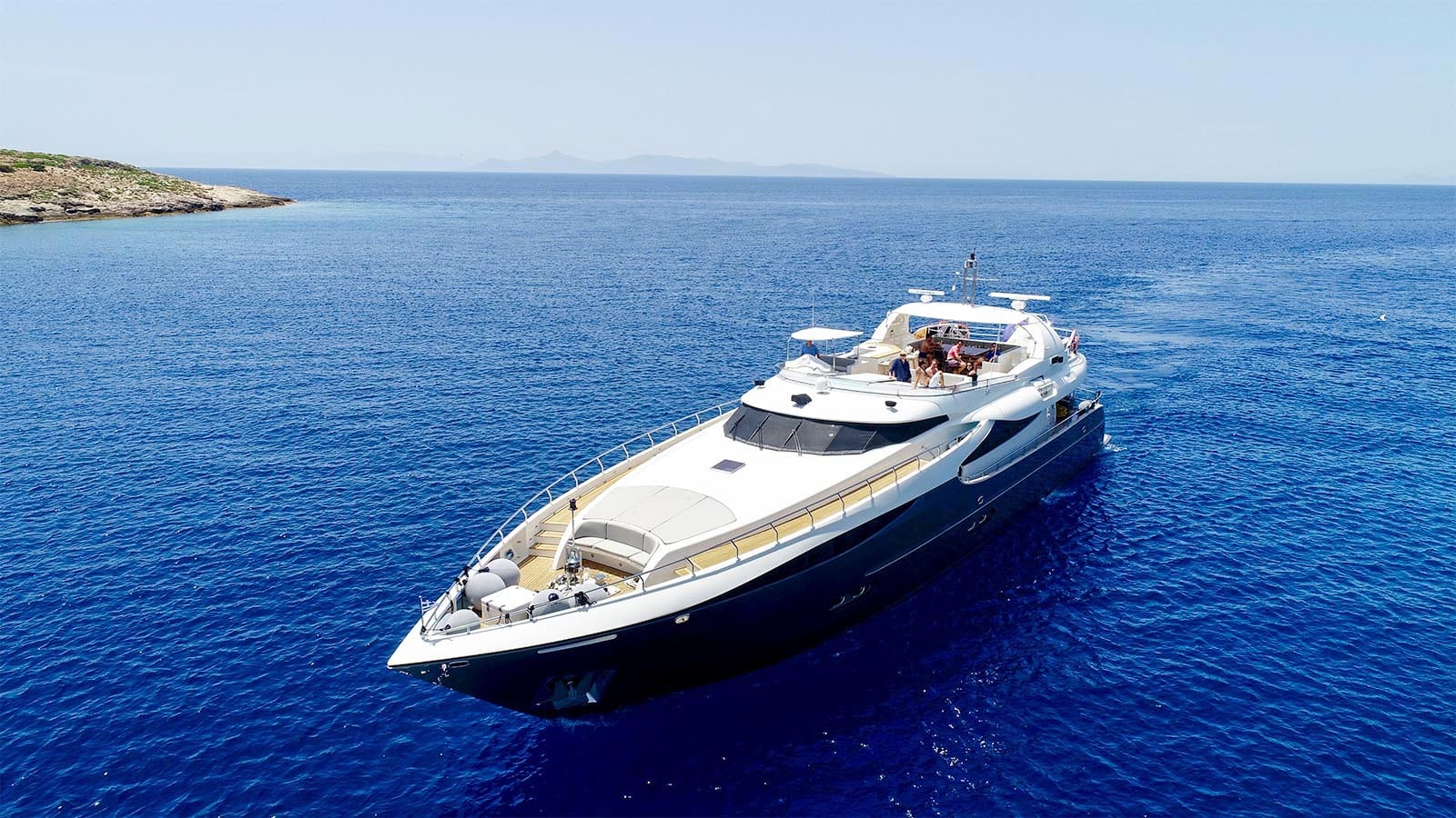 Sanjana, exterior — motor yacht charter in the Mediterranean