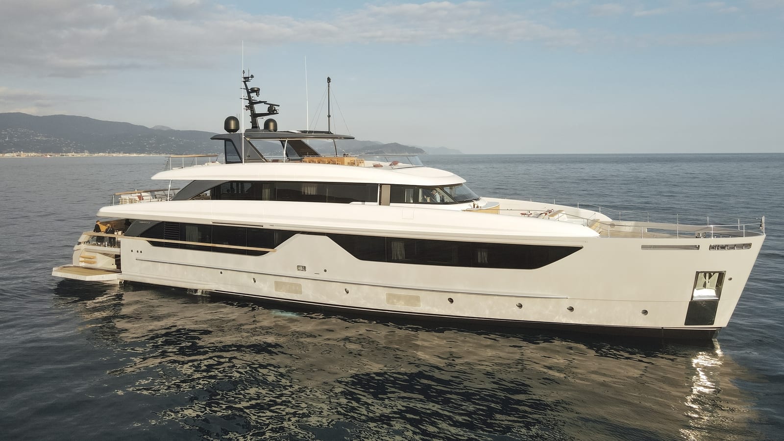Andiamo, from above — motor yacht charter in the Mediterranean